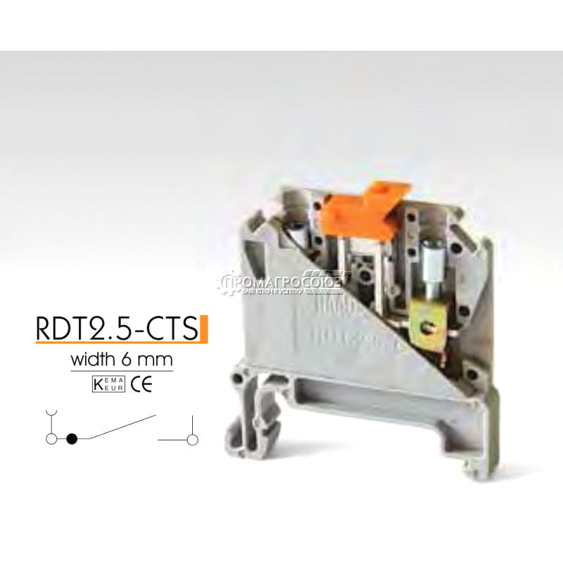 Купить клеммные зажимы с размыкателем rdt2.5-cts оптом и в розницу.